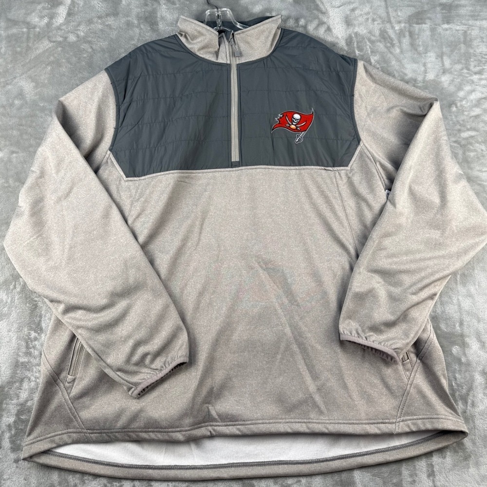 Dunbrooke Pullover Mens 2XL Tampa Bay Buccaneers Gray NFL Football NEW